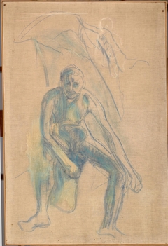 Seated Naked Man by Edvard Munch