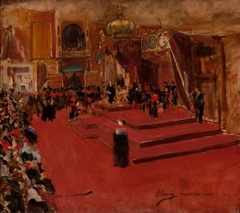 Sir John Lavery - Study for "The Visit of Queen Victoria to the International Exhibition, Glasgow" - ABDAG002496