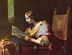 St Catherine Reading a Book by Carlo Dolci
