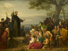 St. Gallus predigt den Alemannen am Bodensee das Evangelium by Wilhelm Dürr the Elder