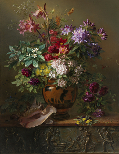 Still Life with Flowers in a Greek Vase: Allegory of Spring by Georgius Jacobus Johannes van Os