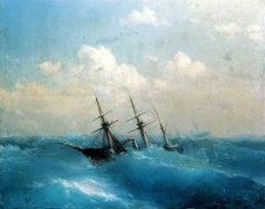 Storm (1871) by Ivan Aivazovsky