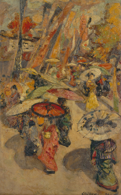 Street Scene, Tokyo by Edward Atkinson Hornel