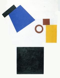 Suprematism: Self-Portrait in Two Dimensions by Kazimir Malevich