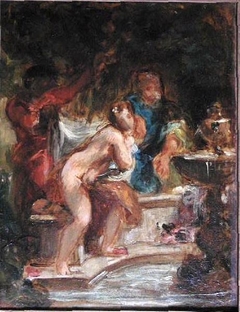 Suzanne et les vieillards by Eugène Delacroix
