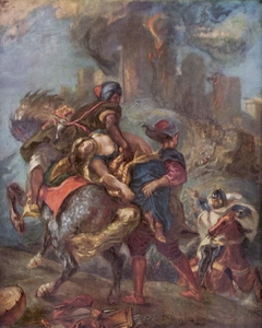 The Abduction of Rebecca by Eugène Delacroix