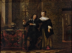 The Astronomer And His Wife by Gonzales Coques