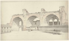 The Basilica of Maxentius and Constantine in Rome by Josephus Augustus Knip