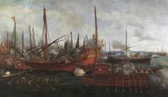 The Battle of Lepanto (7th October 1571) by Italian School