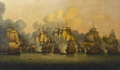 The Battle of The Saints, 12 April 1782 by Thomas Luny
