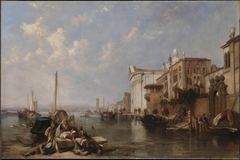 The Canal of the Guidecca, and the Church of the Gesuati, Venice by Clarkson Frederick Stanfield