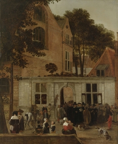 The Conferring of a Degree at the University of Leiden about 1650 by Hendrick van der Burch