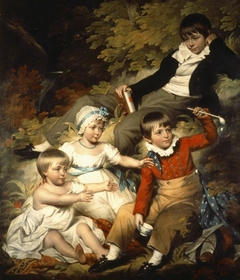 The Four Eldest Children of Sir Richard Croft, 6th Bt (1762–1818) by John James Halls