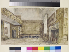 The Great Hall, Haddon Hall by David Cox Jr