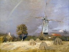 The Great Windmill and the Rainbow by Jean-Charles Cazin