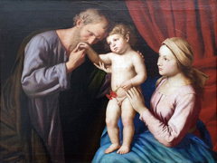 The Holy Family by Giovanni Battista Salvi da Sassoferrato