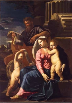 The Holy Family with Saint John by Nicolas Poussin