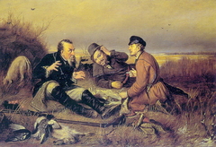 The Hunters at Rest by Vasily Perov
