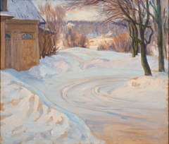 The Lane. Winter Scene by Prince Eugen