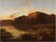 The Last Gleam of Sunset by James Francis Danby