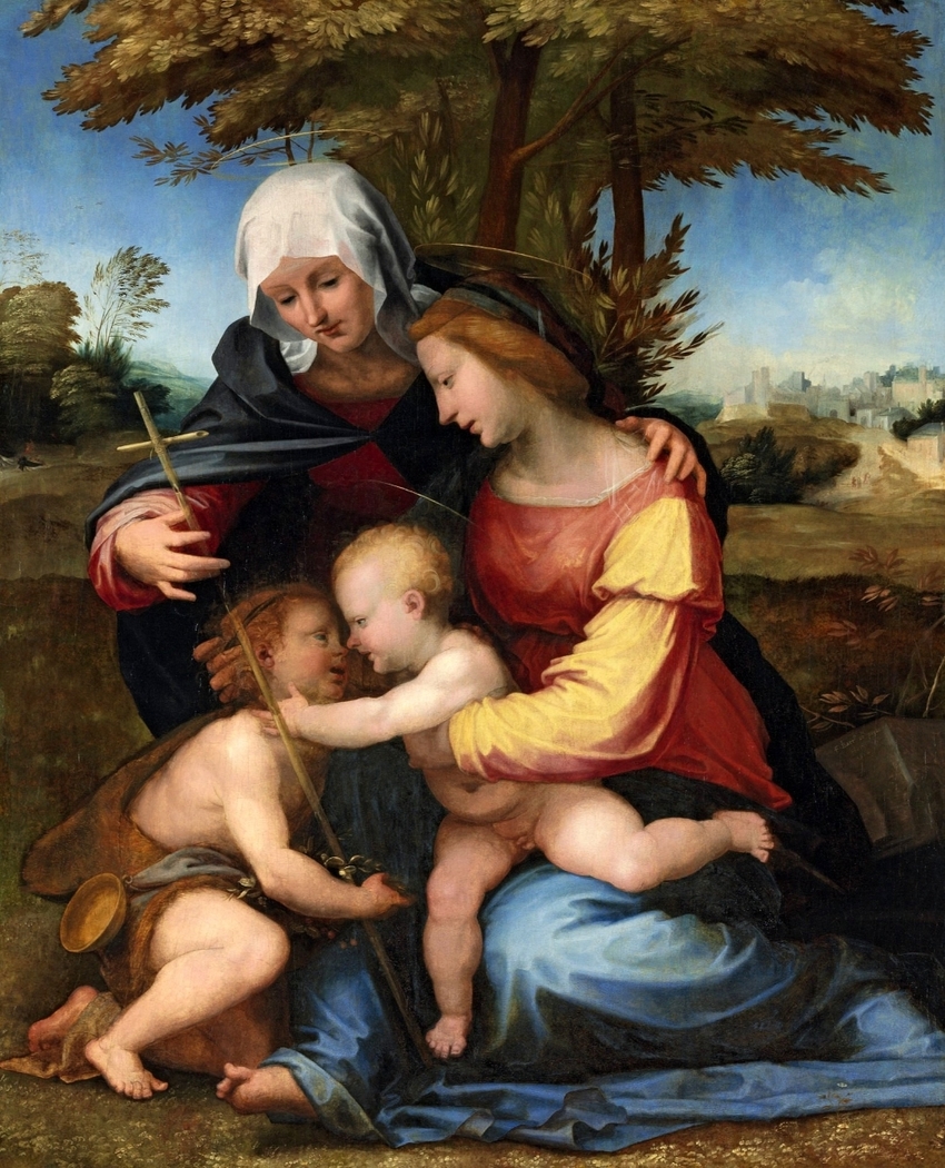 The Madonna and Child in a landscape with Saint Elizabeth and the Infant Saint John the Baptist
