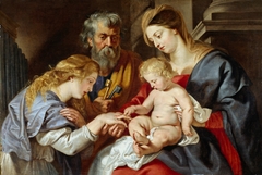 The Mystic Marriage of Saint Catherine by Peter Paul Rubens