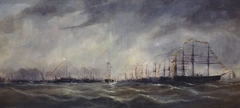 The Naval Review at Spithead, 13 August 1878 by Henry Robins