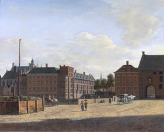 The Plaats with the Binnenhof and the Gevangenpoort, The Hague by Gerrit Adriaenszoon Berckheyde