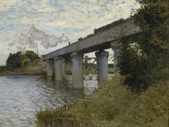 The Railway Bridge at Argenteuil by Claude Monet