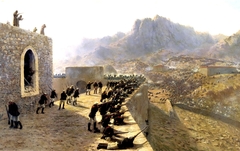 The repulsion of the Bajazet fortress assault June 8, 1877 by Lev Lagorio