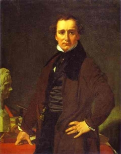 The Sculptor Lorenzo Bartolini - Ingres - Louvre RF 1942-24 by Jean-Auguste-Dominique Ingres