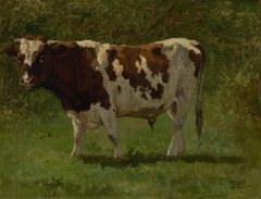 The spotted bull by Johannes Hubertus Leonardus de Haas