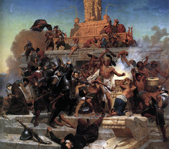 The Storming of Teocalli by Cortez and his Troops