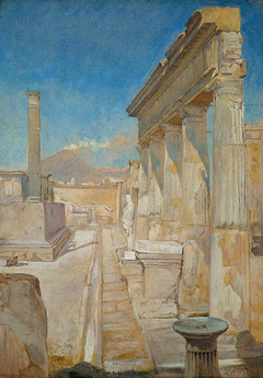 The Temple of Apollo, Pompeii by Laurits Andersen Ring