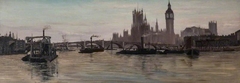 The Thames at Westminster by Edwin Edwards