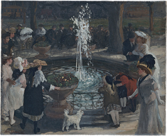 Throbbing Fountain, Madison Square by John French Sloan