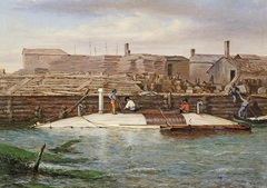 Torpedo Boat David at Charleston Dock, Oct. 25, 1863