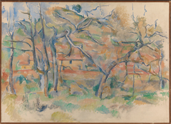 Trees and Houses, Provence by Paul Cézanne