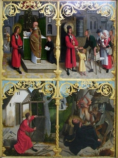 Triptych: Scenes from the Lives of St. Antonius and Paulus by Lancelot Blondeel