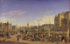 Udsigt fra Gammel Strand mod Christiansborg by Heinrich Hansen