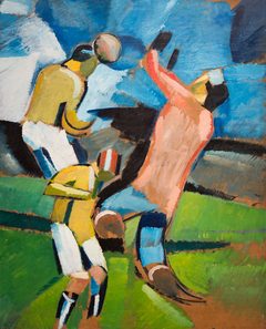 Football Players by Harald Giersing