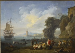 View of Posillipo near Naples by Claude-Joseph Vernet