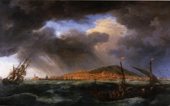 View of Sète Harbor by Claude-Joseph Vernet