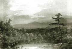 View on the Catskill River by Christopher Pearse Cranch