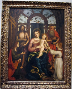 Virgin and Child, with Saints Mary Magdalene, John the Baptist, Jerome, and Catherine of Alexandria by Andrea Previtali