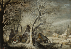 Winter landscape by Gijsbrecht Leytens
