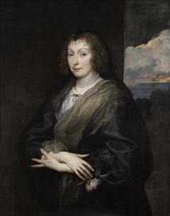 Woman with a Rose by Anthony van Dyck
