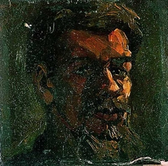Zelfportret met baard by Theo van Doesburg
